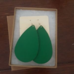 Nickel And Suede leather earrings